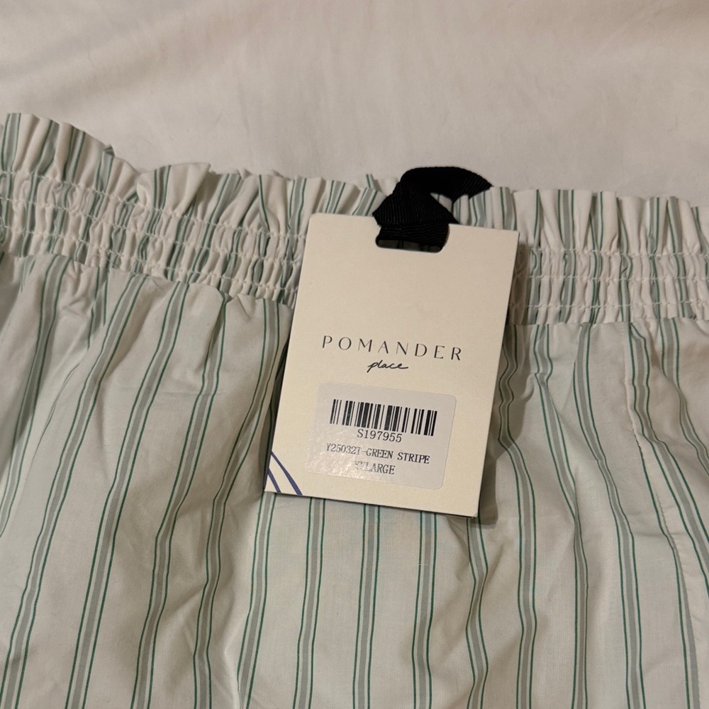 Pomander Place Mint Striped Shirt - Picture 7 of 8